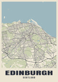 Street map poster of Edinburgh, Scotland