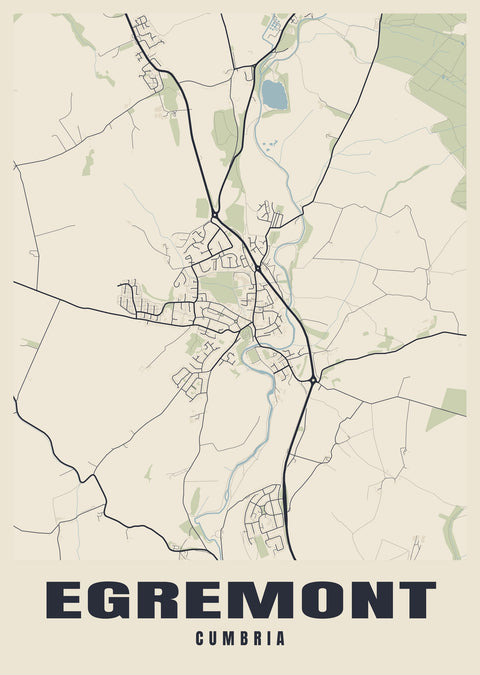 Egremont Street Map Poster