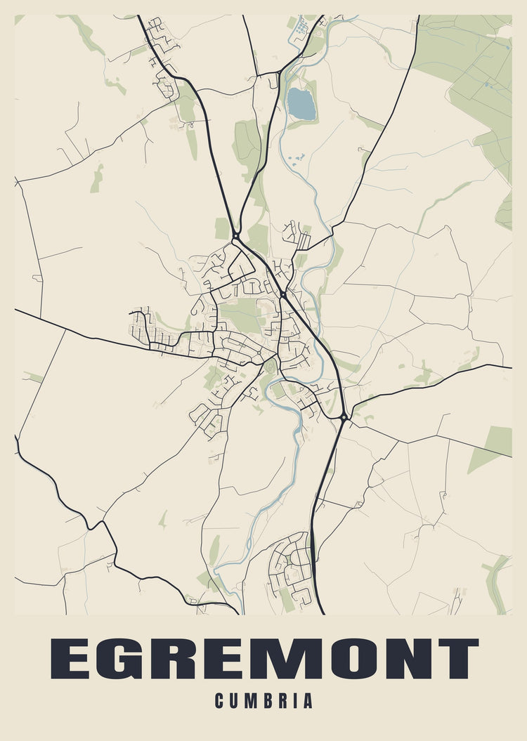 Egremont Street Map Poster