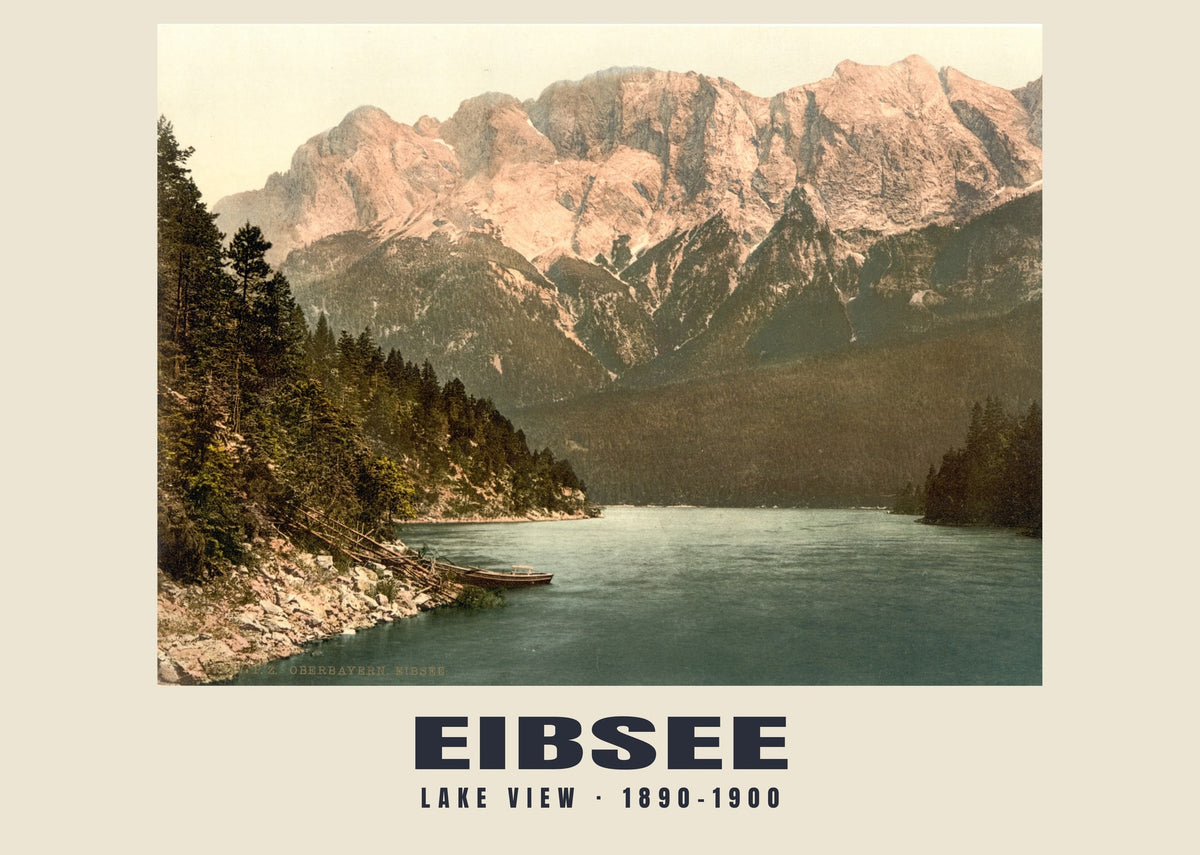 Widok jeziora, Eibsee, 1890–1900