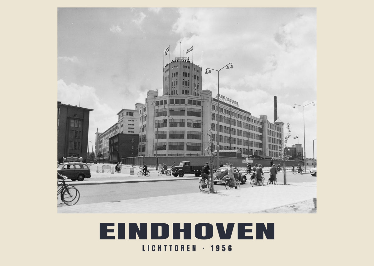 Lichttoren, Eindhoven, 1956 — Historischer Fotodruck