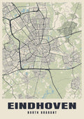 Street map poster of Eindhoven, North Brabant