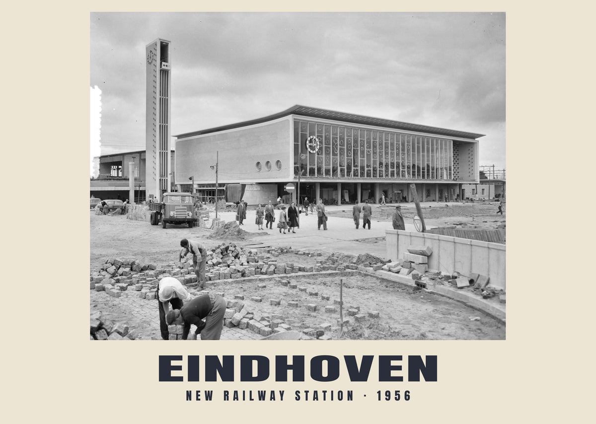 Nuova stazione ferroviaria, Eindhoven, 1956