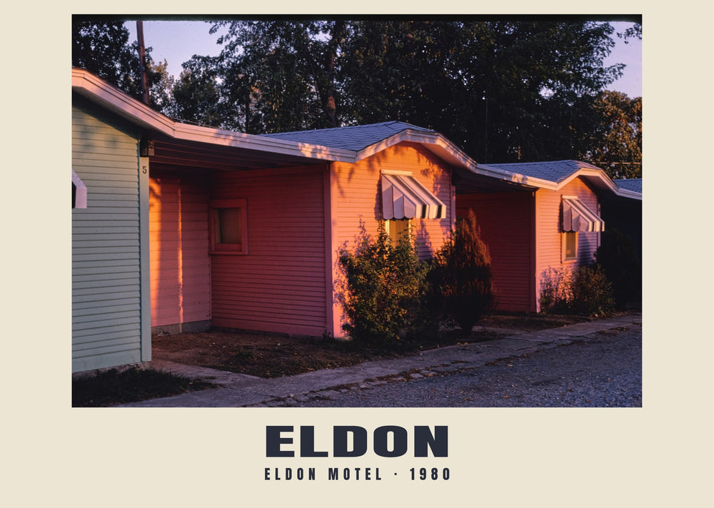 Eldon Motel, Eldon, Missouri — 1980 · Wydruk historycznej fotografii
