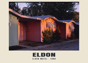 Eldon Motel, Eldon, Missouri — 1980 · Wydruk historycznej fotografii