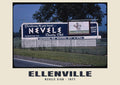 Nevele Sign, Ellenville, New York — Historic photograph print, 1977