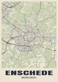 Street map poster of Enschede, Overijssel