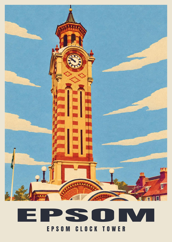 Epsom Clock Tower Poster