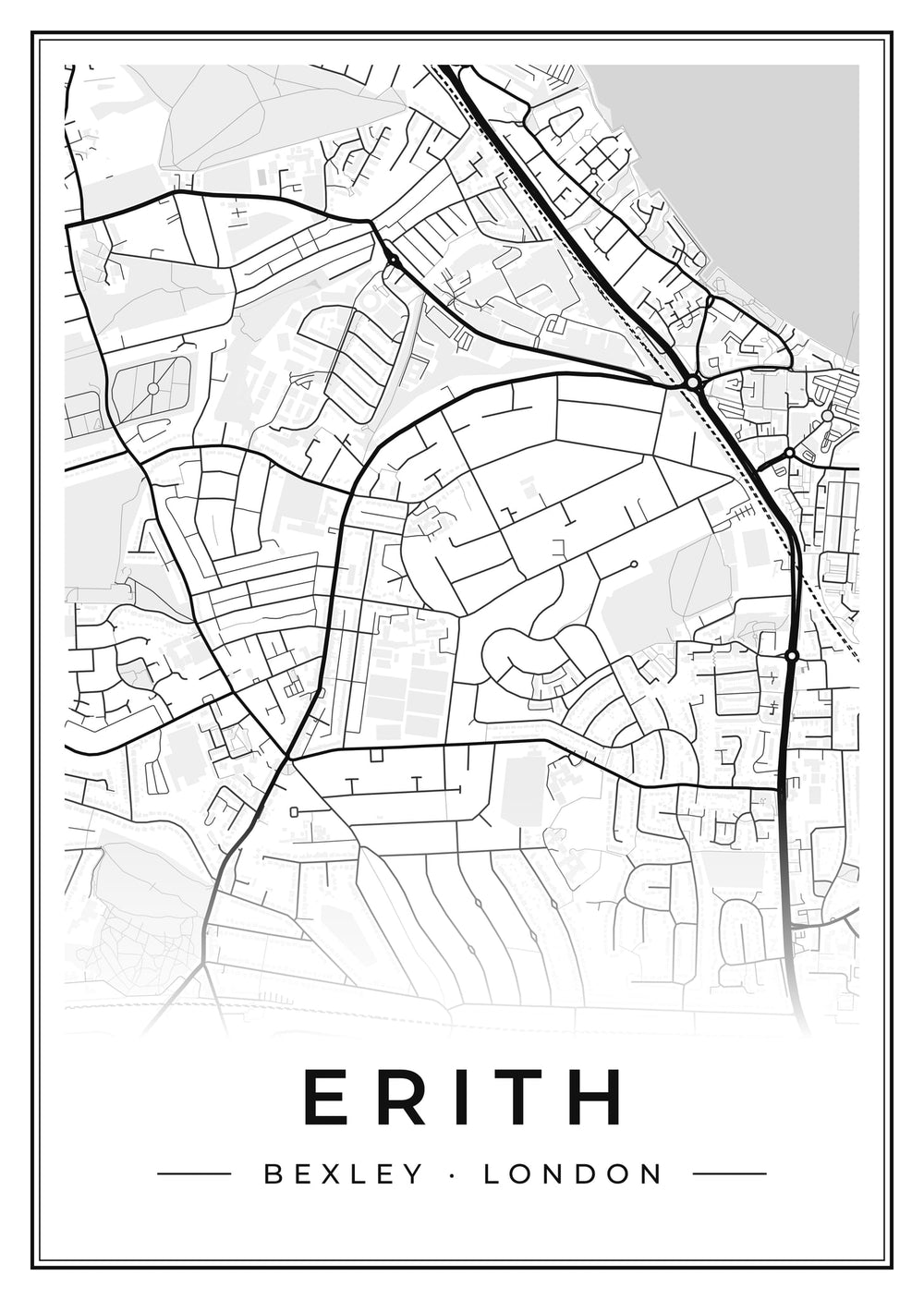 Erith Street Map Poster