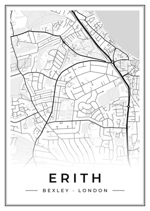 Erith Street Map Poster