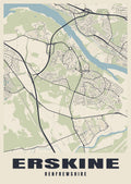 Street map poster of Erskine, Renfrewshire