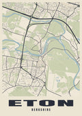 Street map poster of Eton, Berkshire