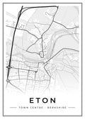 Street map poster of Eton town centre, Berkshire