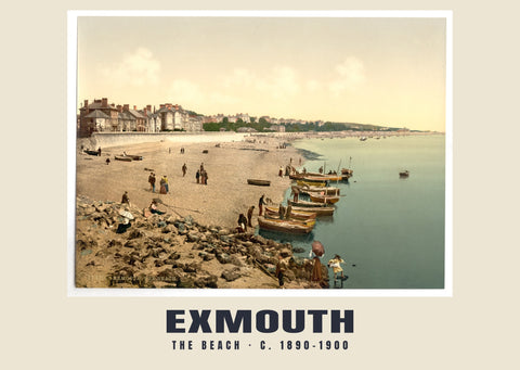 Het strand, Exmouth, ca. 1890–1900 Heritage Print