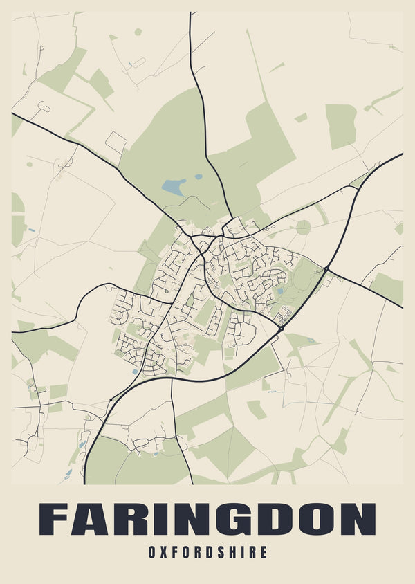 Faringdon Street Map Poster