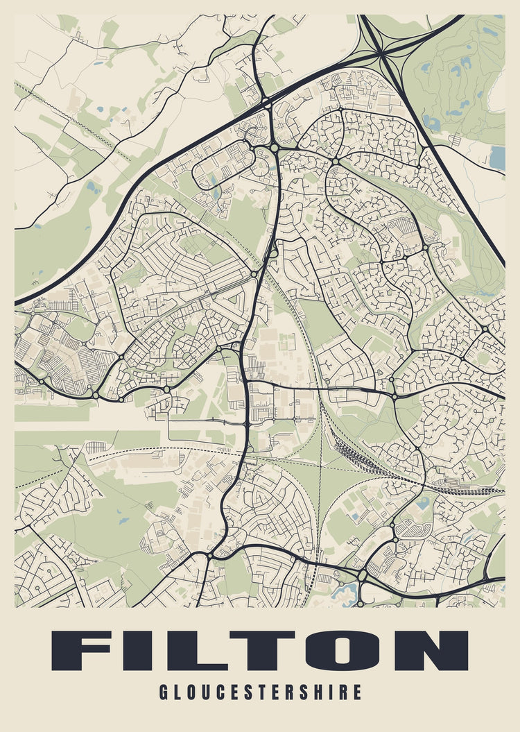 Filton Street Map Poster