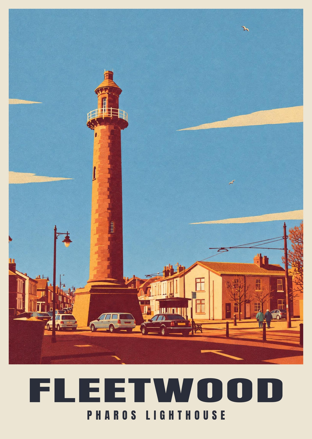 Pharos Lighthouse, Fleetwood Poster