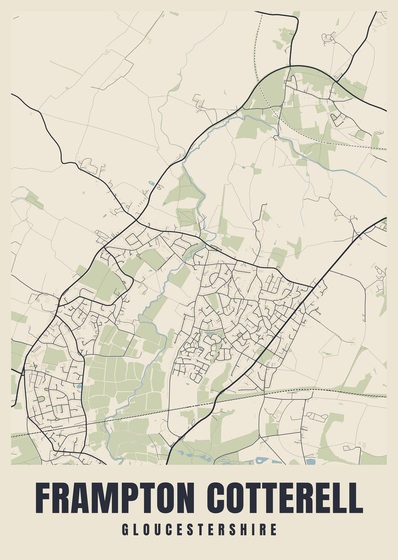 Frampton Cotterell Street Map Poster