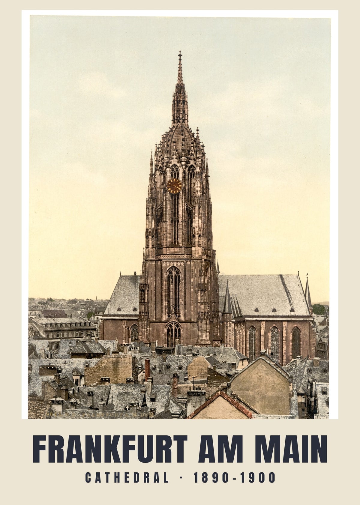 Cathedral, Frankfurt am Main, 1890–1900 heritage photograph