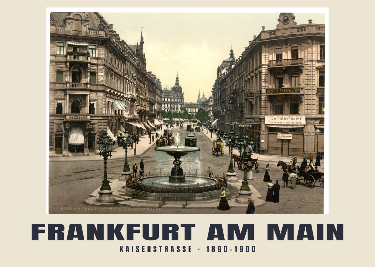 Kaiserstraße, Frankfurt am Main, 1890–1900