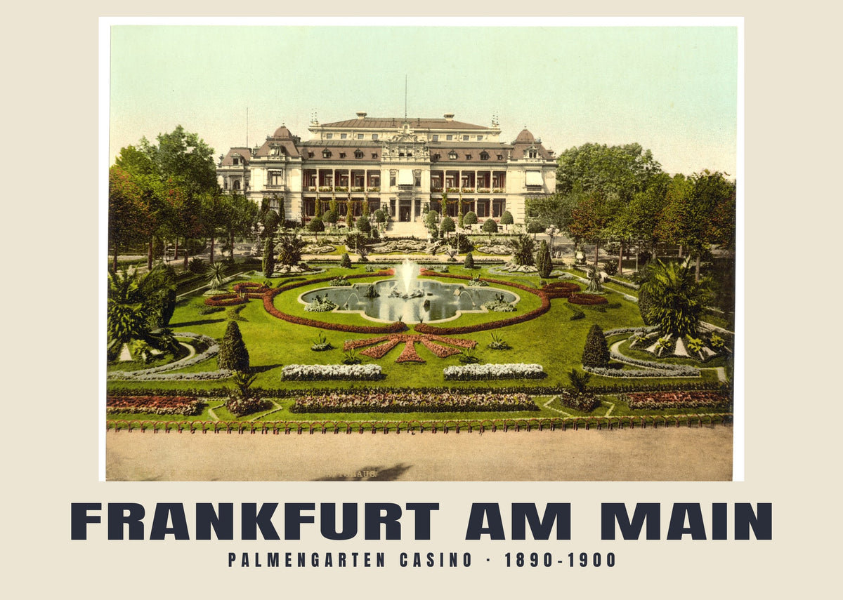 Palmengarten Casino, Frankfurt am Main, 1890–1900 heritage photograph