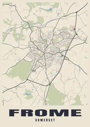 Frome Street Map Poster