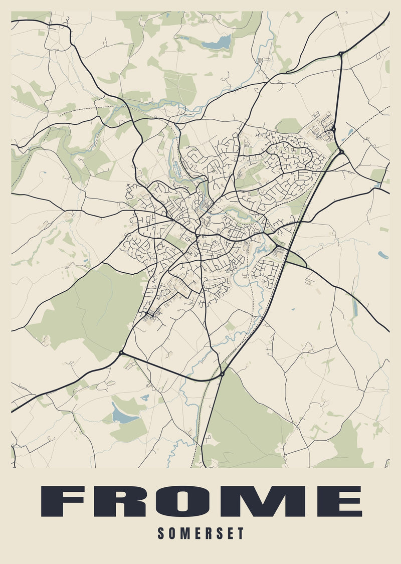 Frome Street Map Poster