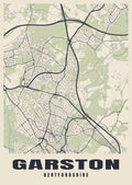 Street map poster of Garston, Hertfordshire
