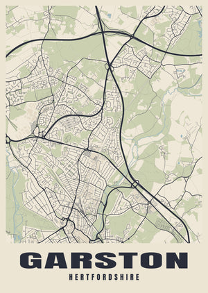 Garston Street Map Poster