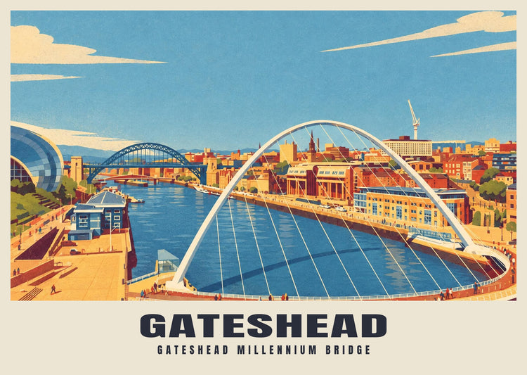 Gateshead Millennium Bridge Poster