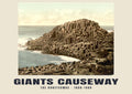 The Honeycombs, Giants Causeway — Vintage photochrom print, 1890–1900
