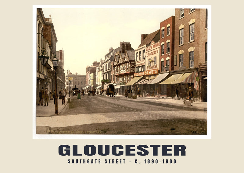 Southgate Street, Gloucester, c. 1890–1900 Heritage Print