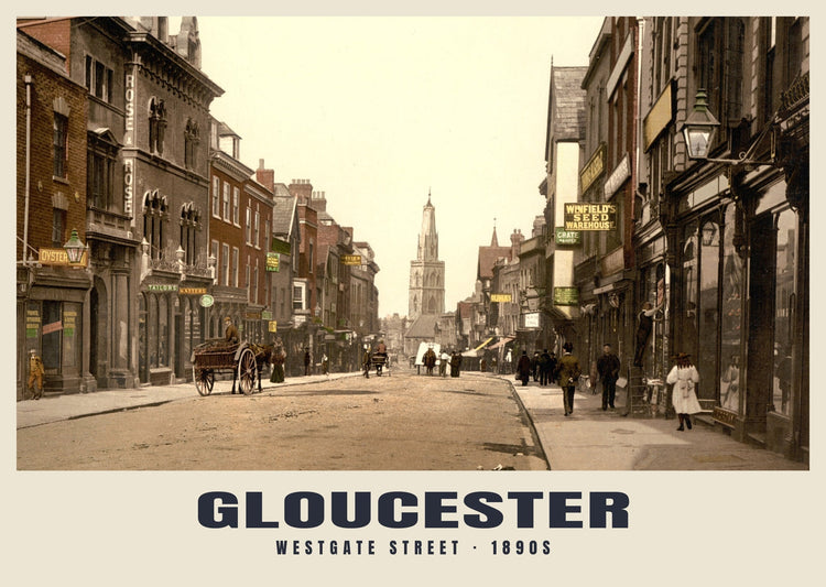 Westgate Street, Gloucester, c. 1890–1900 Heritage Print