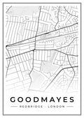 Street map poster of Goodmayes, Redbridge, London