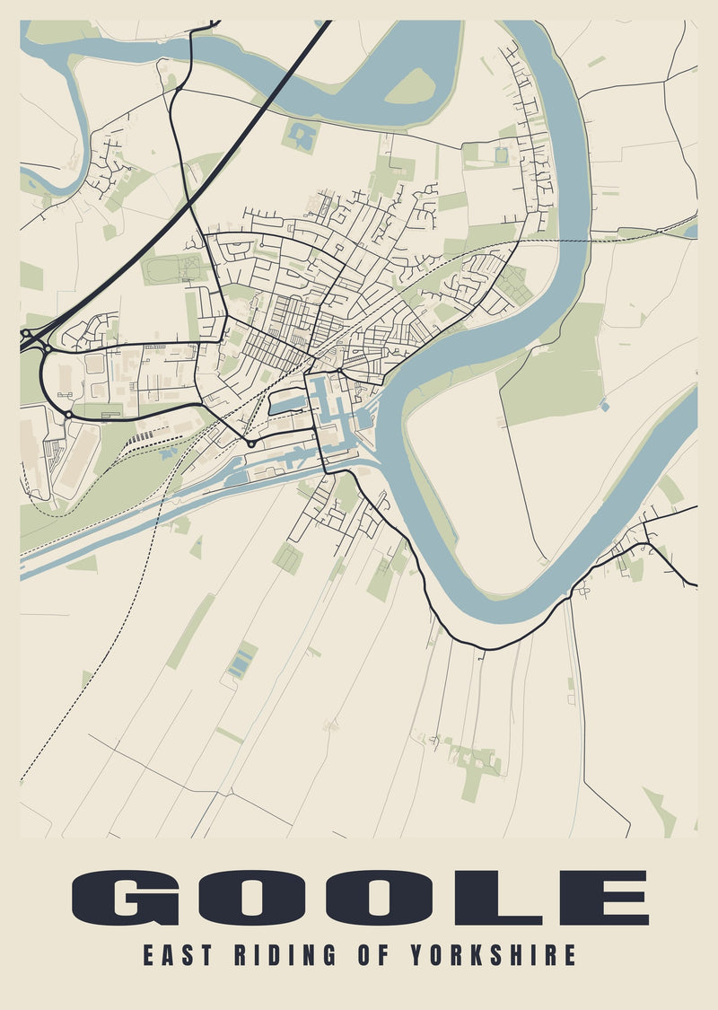 Goole Street Map Poster