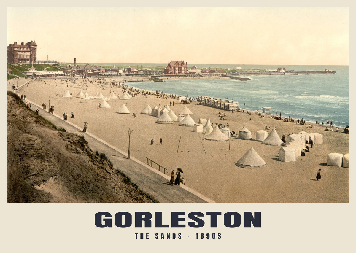The Sands, Gorleston, 1890s heritage photograph