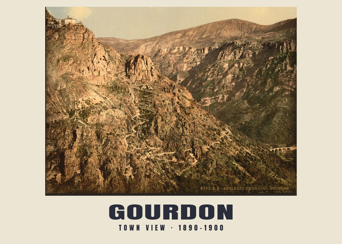Veduta della città, Gourdon, 1890–1900