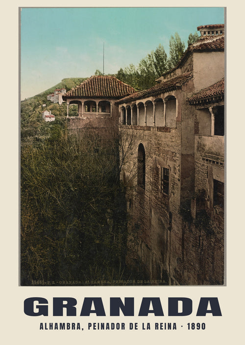 Alhambra, Peinador de la Reina, Granada, 1890