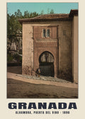 Alhambra, Puerta del Vino, Granada, 1890