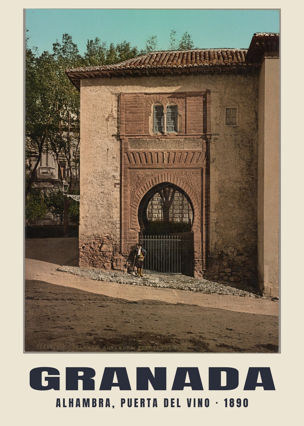 Alhambra, Puerta del Vino, Granada, 1890