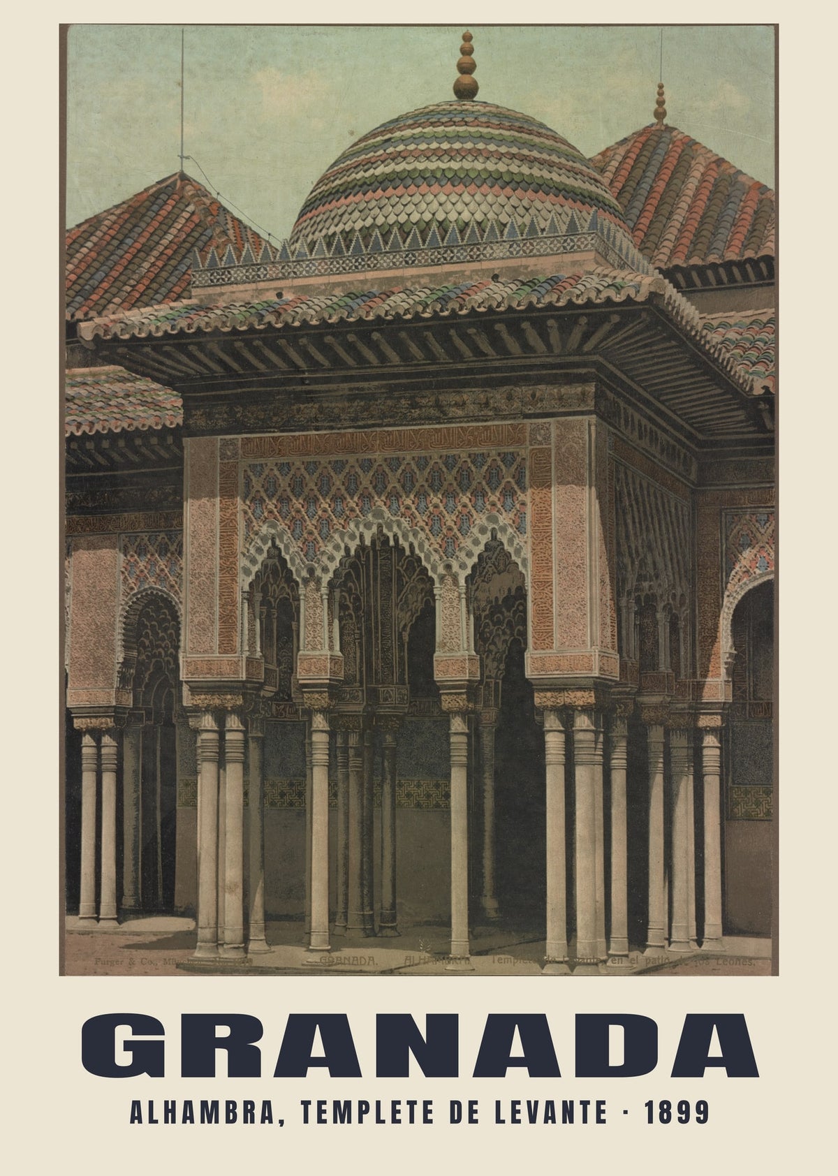 Alhambra, Templete de Levante, Granada, 1899