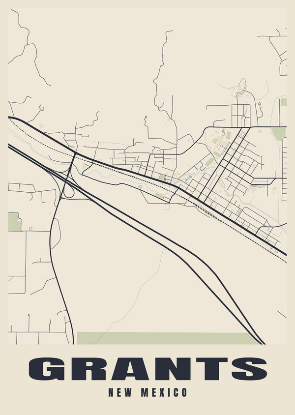 Grants Street Map Poster