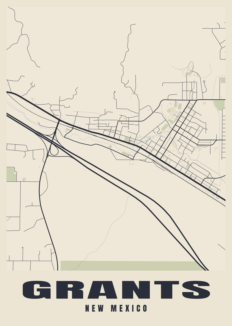 Grants Street Map Poster