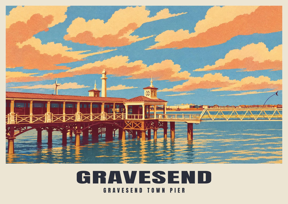 Gravesend Town Pier Poster