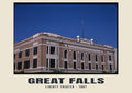 Liberty Theater, Great Falls, Montana — Historic photograph print, 1987