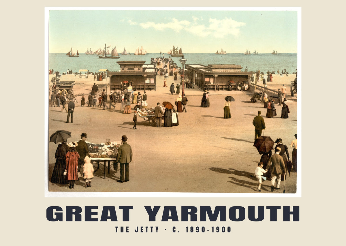 The jetty, Great Yarmouth, c. 1890–1900 heritage photograph