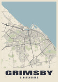 Street map poster of Grimsby, Lincolnshire
