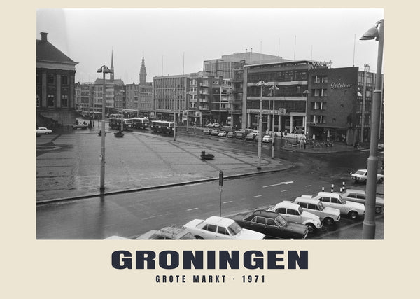 Grote Markt, Groningen — 1971 · Historic photograph print