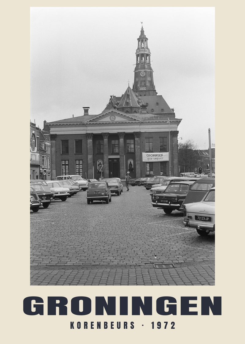 Korenbeurs, Groningen — 1972 · Lámina de fotografía histórica