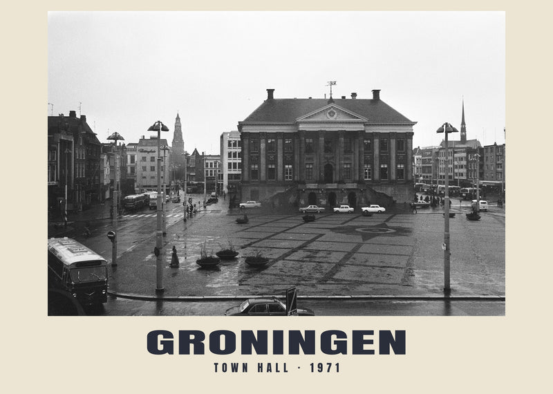 Municipio, Groningen — 1971 · Stampa fotografica storica